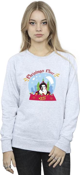 Actual product image Elf Womens/Ladies Christmas Snowglobe Sweatshirt (XXL)