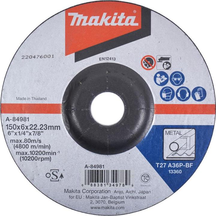 Image du produit Makita Disque à ébarber 150/22,23 A36P (A36P)