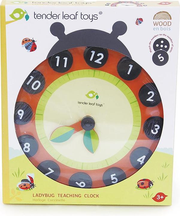 Immagine prodotto Tender Leaf Toys Coccinella dell'orologio per l'apprendimento (Tedesco, Francese, Italiano, Inglese)