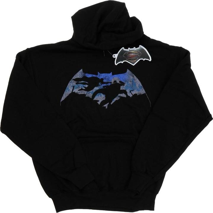 Produktbild Batman v Superman Battle Silhouette Kapuzenpullover (L)