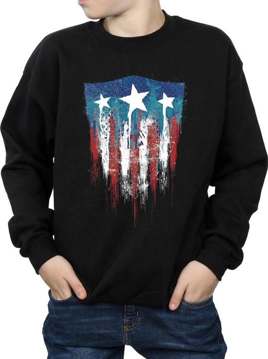 Produktbild Captain America Flag Shield Sweatshirt Jungen (140, 146)