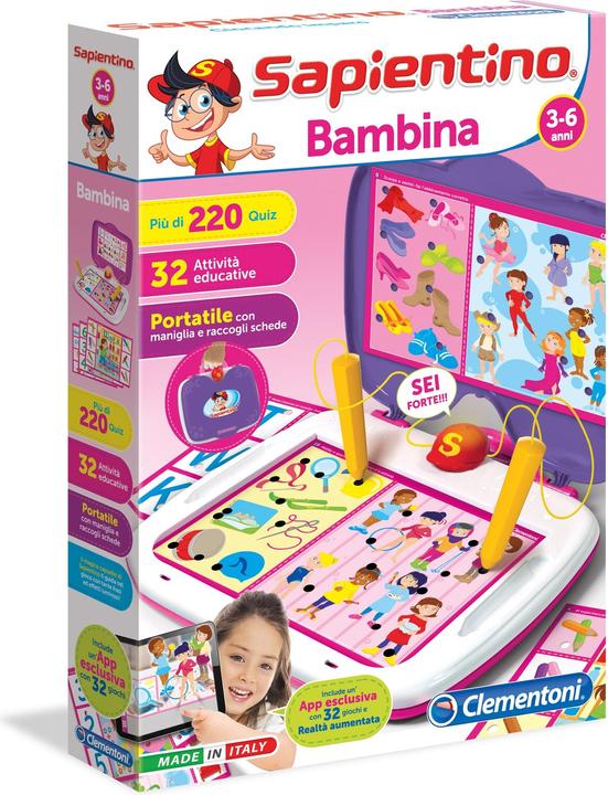 Clementoni 11934 Sapientino Bambina con Cappellino Educational Game, Multi-Coloured