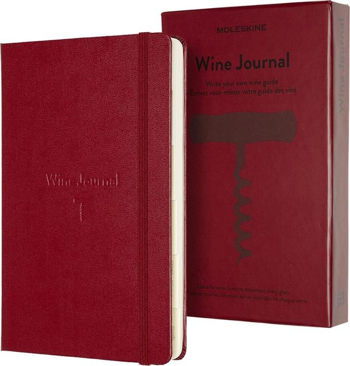 Immagine prodotto Moleskine Passion Journal L/A5, Vino, copertina rigida, rosso scuro (A5, Rigatura speciale, Copertina rigida)