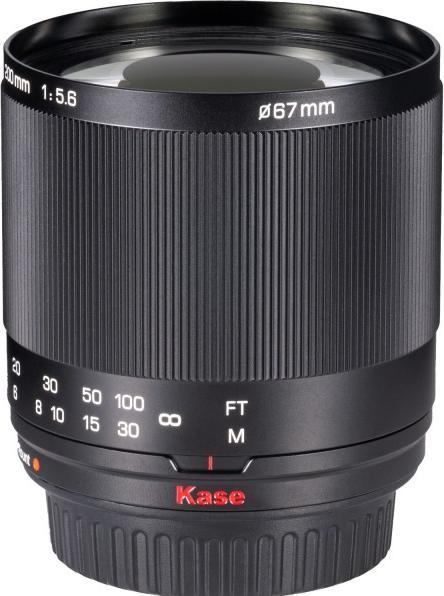 Produktbild Kase 200mm f/5.6 MC Reflex Spiegelobjektiv für Canon EF Mount (Vollformat, APS-C / DX)