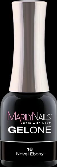 Marily Nails GELONE – 18 Novel Ebony (Novel Ebony, Gel-Effekt Nagellack)