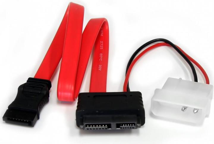 Immagine prodotto StarTech .com Slimline SATA a SATA con cavo di alimentazione LP4 / adattatore