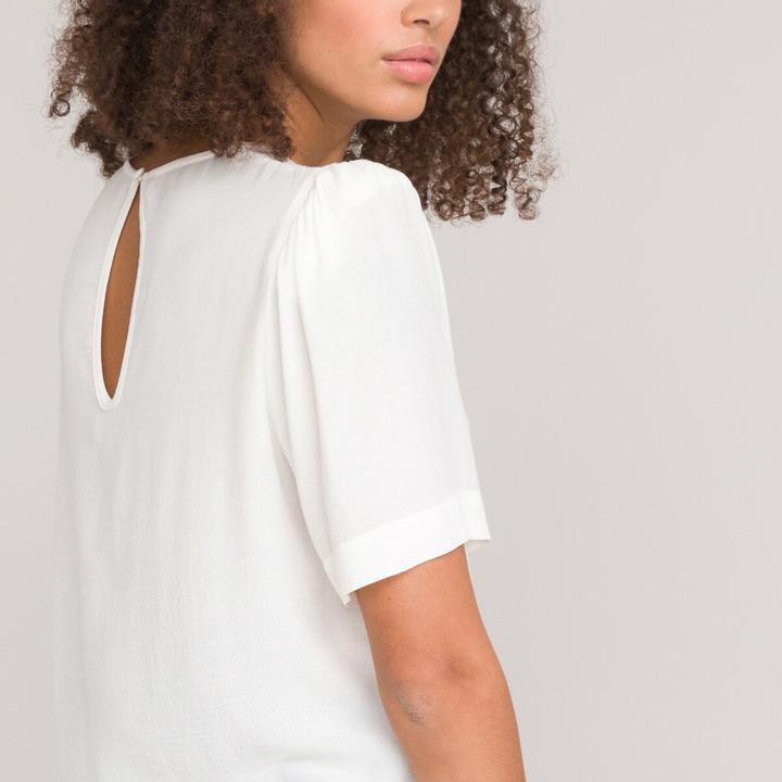 Actual product image La Redoute Collections Blouse with round neckline (40)