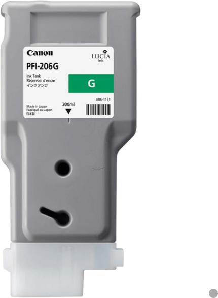 Actual product image Canon Ink Large Format green Orig.No. PFI-206G (G)