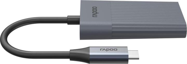 Produktbild Rapoo USB-C Hub UCH-4013 USB-C auf USB-A und USB-C, grau (00226496) (USB-C, 4 Ports)