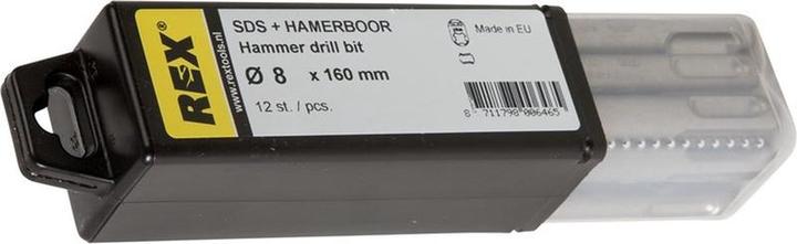Produktbild Hamerboor - 8 mm x 50/110 mm - 12 Stücke - für Beton und Stein - für SDS -plus -Bohrkopf (8 mm)
