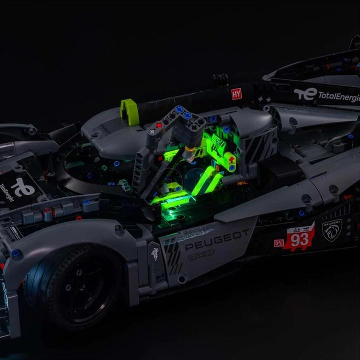 Actual product image Light my bricks LED Light Set for LEGO® 42156 PEUGEOT 9X8 24H Le Mans Hybrid Hypercar