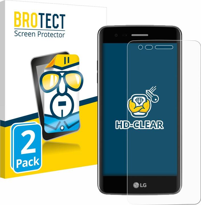 Produktbild BROTECT Schutzfolie Displayschutz Klar (2 Stück, LG K8 2017)