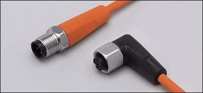 Actual product image IFM Connection cable M12 4-pole DC PNP silicone-free contacts - cable - 2 m
