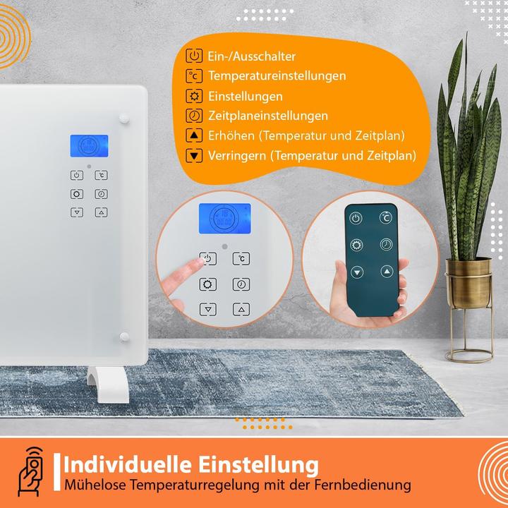 Produktbild Aktimeo Elektro-Glasheizung mit Fernbedienung