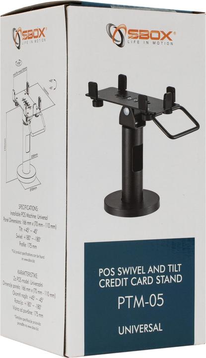 Image du produit Sbox PTM-05 POS Swiwel Credit Card Stand universel