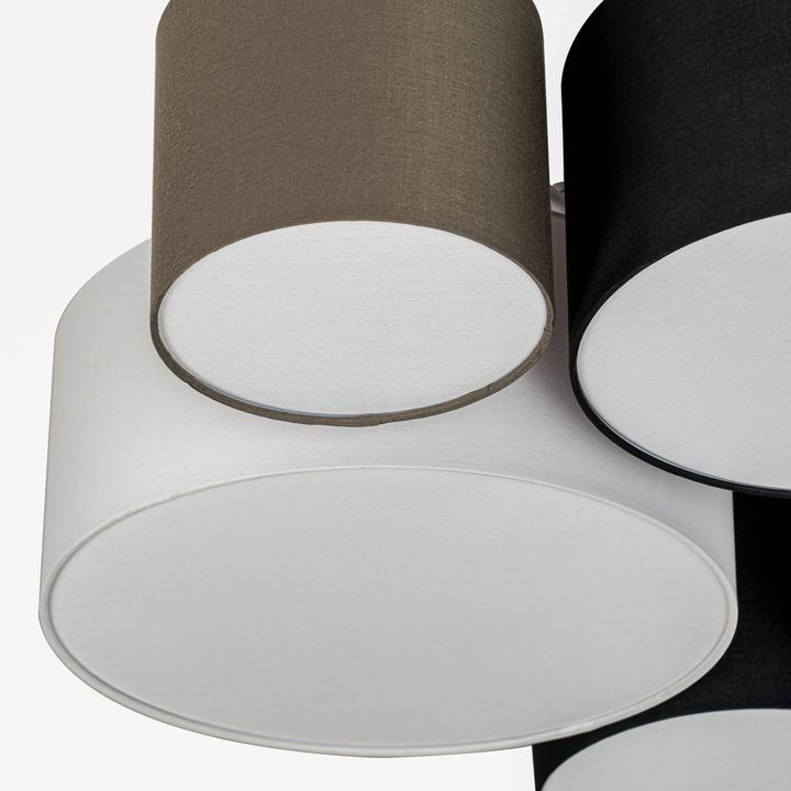 Actual product image Lindby Lettie Ceiling Lamp in Textile, 5 Flames (E27)