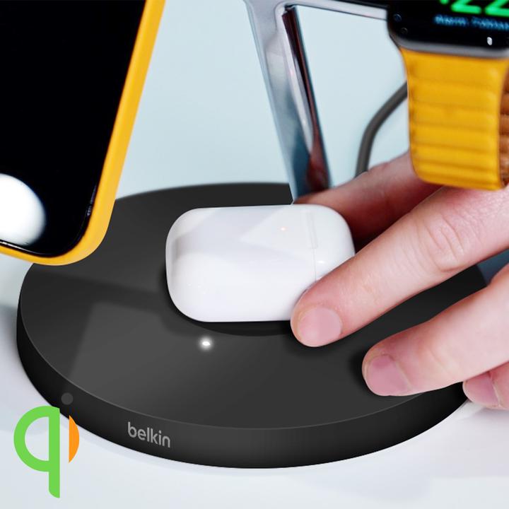 Actual product image Belkin BoostCharge Pro 3-in-1 Ladegerät mit MagSafe (15 W)