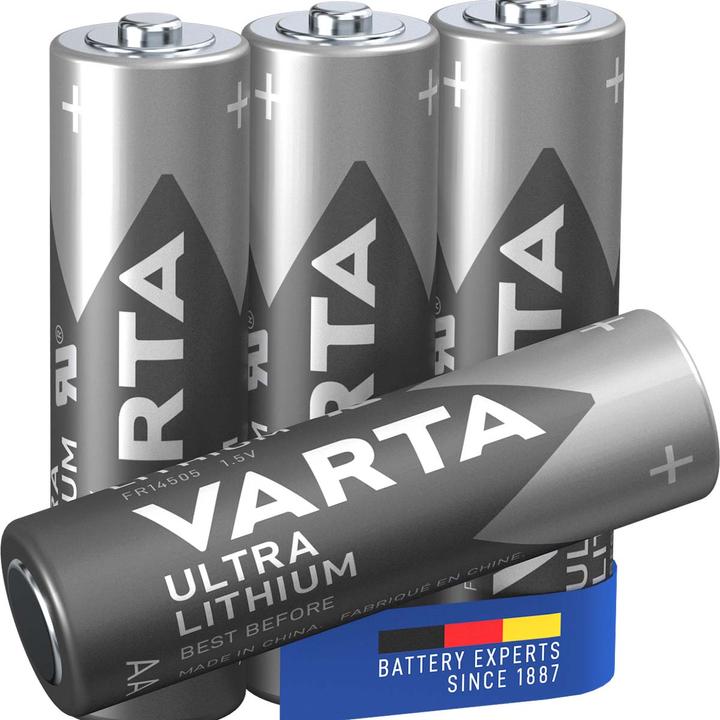 Actual product image Varta ULTRA Lithium (4 pcs., AA, 3000 mAh)