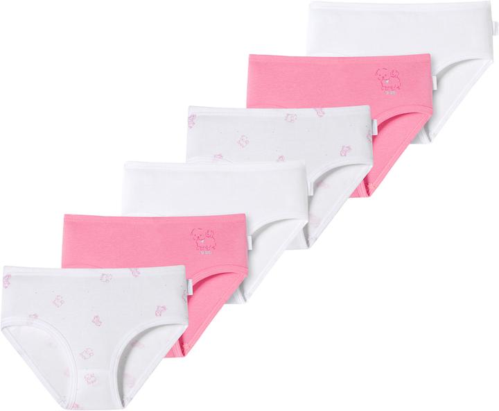 Produktbild Schiesser 6er Pack Kids Girls Feinripp Organic Cotton Slips / Unterhosen (92, 6er Pack)