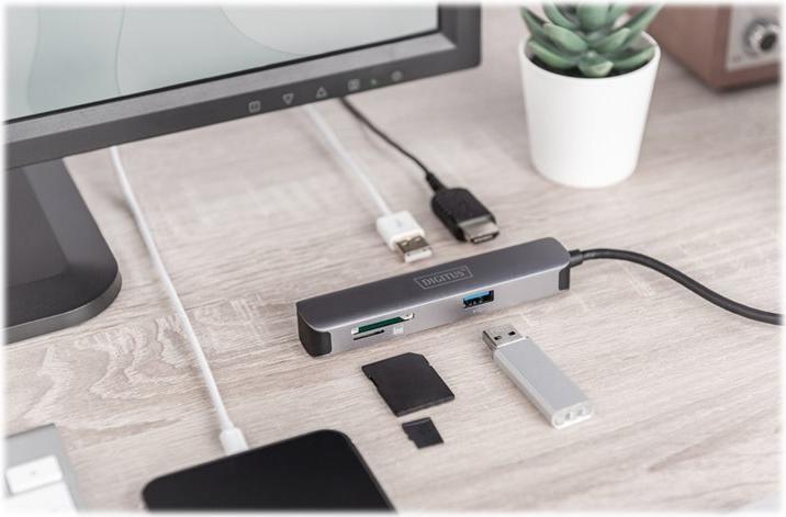 Produktbild Digitus USB-C™ Dock, 5-Port (USB-C, 5 Ports)