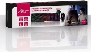 Image du produit Art KLART AK-50 Clavier et souris rétroéclairés filaires AK-50 (ING. Int., Filaire)