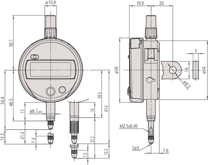 Produktbild Mitutoyo ID-S Messuhr 543-790 (1.27 cm)