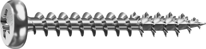 Spax Schraube R 88093 Ruko m.Spitze/Kreuzschlitz-PZ 5 x 90/60-Z Stahl galvanisch verzinkt WIROX (200 Schrauben pro Stück)