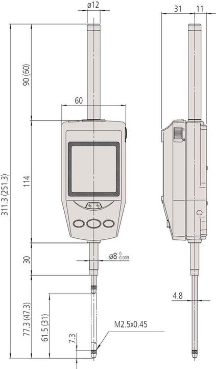 Produktbild Mitutoyo ID-H Messuhr 543-561D (3.04 cm)