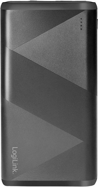 Immagine prodotto LogiLink Batteria ausiliaria mobile, 10.000 mAh, 2x USB, nero Batteria ausiliaria portatile per smartphone e (10000 mAh, 18 W, 37 Wh)