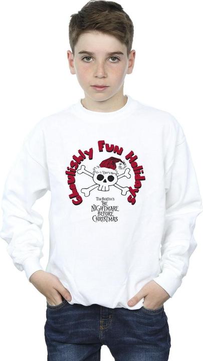 Actual product image Disney Boys The Nightmare Before Christmas Ghouishly Fun Holidays Sweatshirt (152, 158)