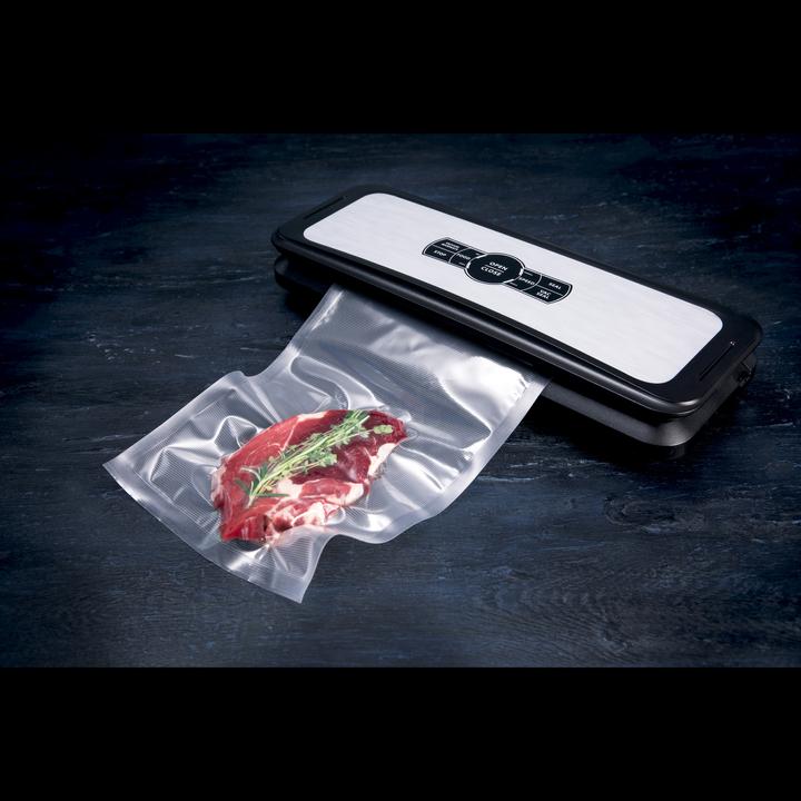 Image du produit Gastronoma 18310003 - Vacum foodsealer, geborsteld roestvrij staal/zwart
