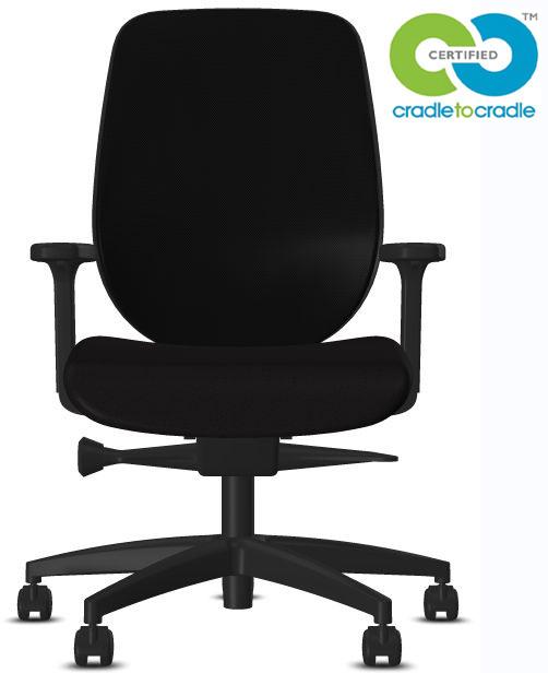 Produktbild Giroflex Bürostuhl 353 schwarz, mit Armlehne