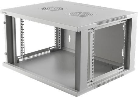 Actual product image Deltaco rack cabinet 6U Wall mounted rack White (6 RU, 19 inch rack)