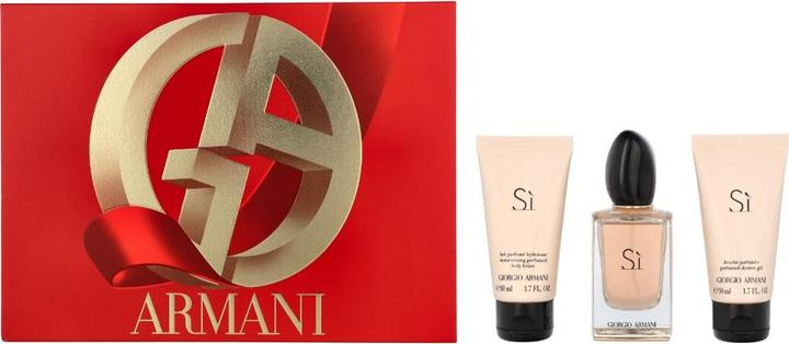 Produktbild Giorgio Armani Sì Set Eau de Parfum 50ml + Shower Gel 50ml + Body Milk 50ml (Eau de Parfum, 150 ml)