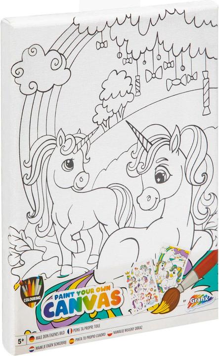 Actual product image Grafix Canvas to paint assorted