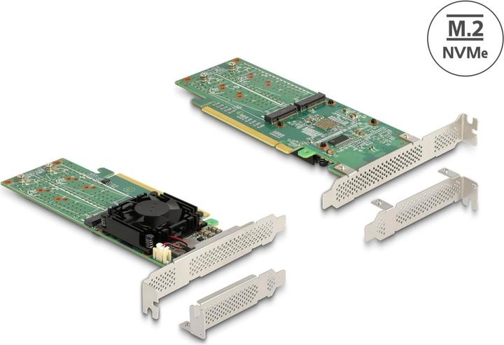 Produktbild Delock Host Bus Adapter PCI Express x16 - 4x NVMe M.2 Key M
