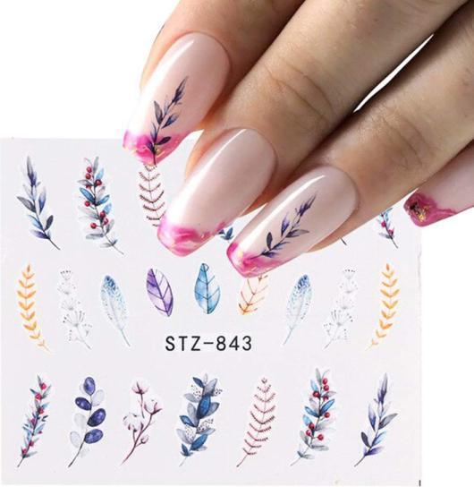 Produktbild Nagellack24 Nail Art Sticker Wassertransfer 843 (Nagellacktrockner)