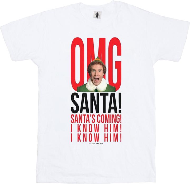 Immagine prodotto Elf OMG Santa I Know Him Maglietta Ampia Donna (XL)