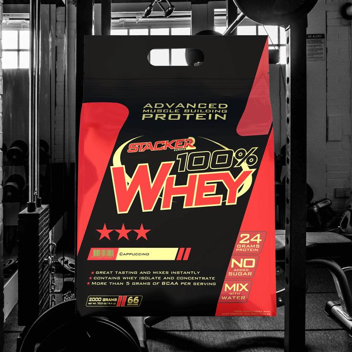 Actual product image Stackers 100% Whey (Cappuccino, 2000 g)