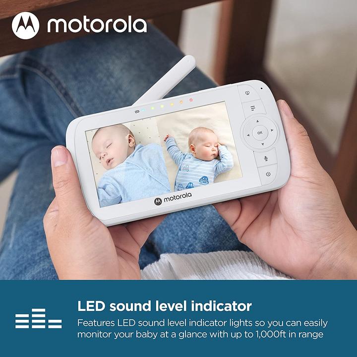 Actual product image Motorola Baby Monitor Video EASE 35 Twin (Video & Audio, 300 m)