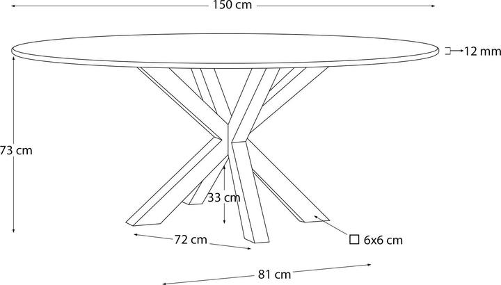 Image du produit Kave Home Argo (150 x 150 cm)