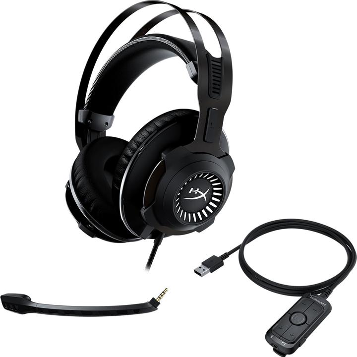 Actual product image HyperX Cloud Revolver Pro Headphones Headband 3.5mm Connector Black (Cable)