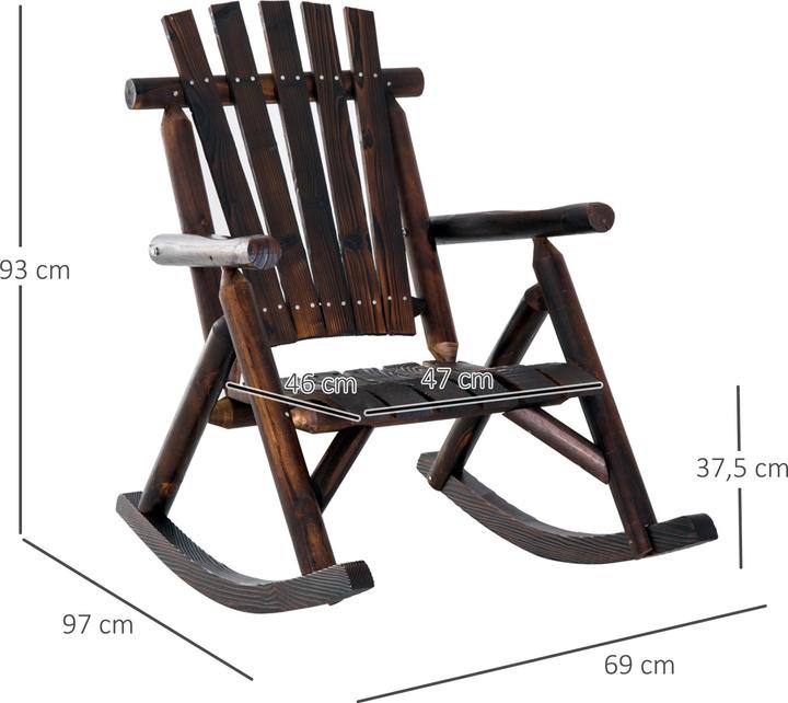 Actual product image Outsunny Rocking chair