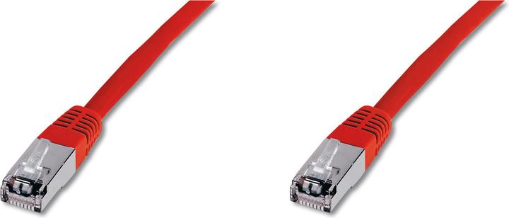 Produktbild Digitus CAT 5e SF-UTP Patchkabel Cu PVC AWG 26/7 Länge 10 m Farbe Rot (SF/UTP, CAT5e, 10 m)