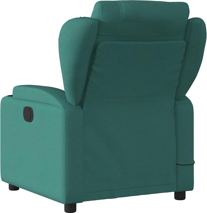 Actual product image VidaXL Massage chair dark green fabric,Colour: dark green,Material