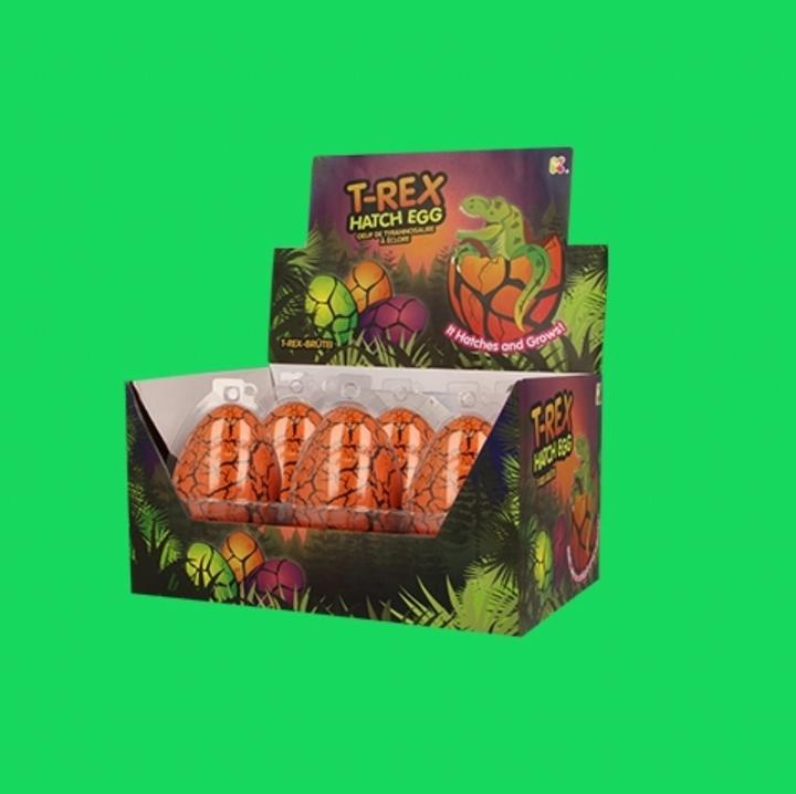 Actual product image Roost Large T-Rex Hatching Eggs NV273 orange