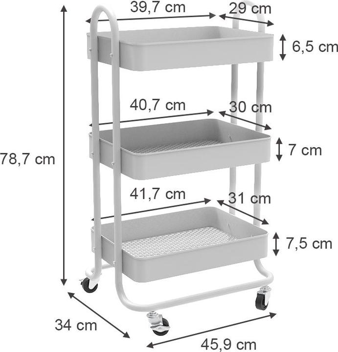 Produktbild Vicco Tron (46 x 34 x 79 cm)
