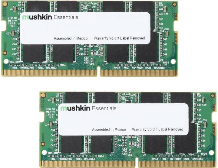 Produktbild Mushkin DDR4 SO-DIMM 16 GB 2400-CL17 - Dual-Kit - Essential (2 x 8GB, 2400 MHz, DDR4-RAM, SO-DIMM)
