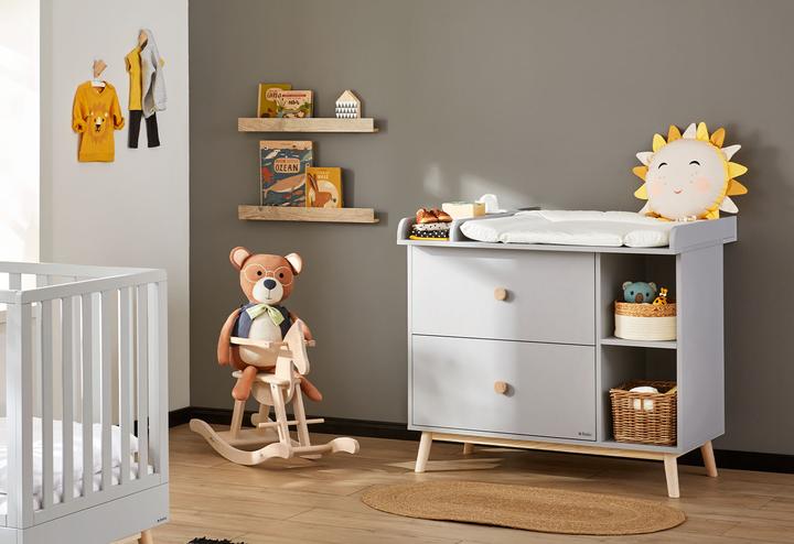 Produktbild Pinolino Kinderzimmer-Set 'Dusk' breit, 2-tlg. (Babybett, Wickelkommode)