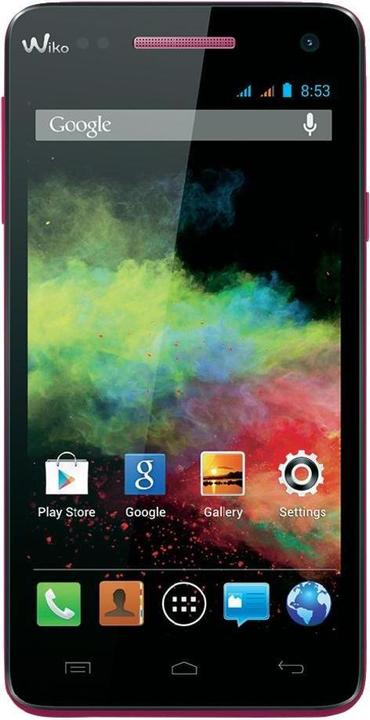 Actual product image Wiko Rainbow (4 GB, Fuchsia, 5", Dual SIM, 8 Mpx, 3G)